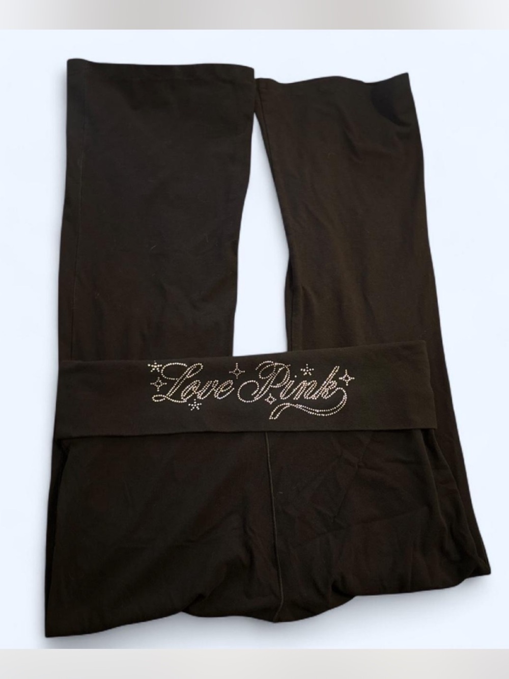 Victoria’s Secret Rhinestone Foldover Leggings Size Large